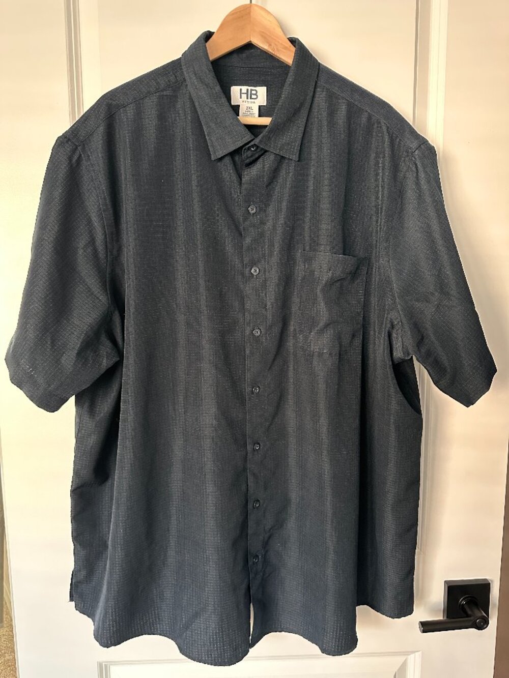 HB Fit 2XL – Short Sleeve Button Up DXL Big & Tall